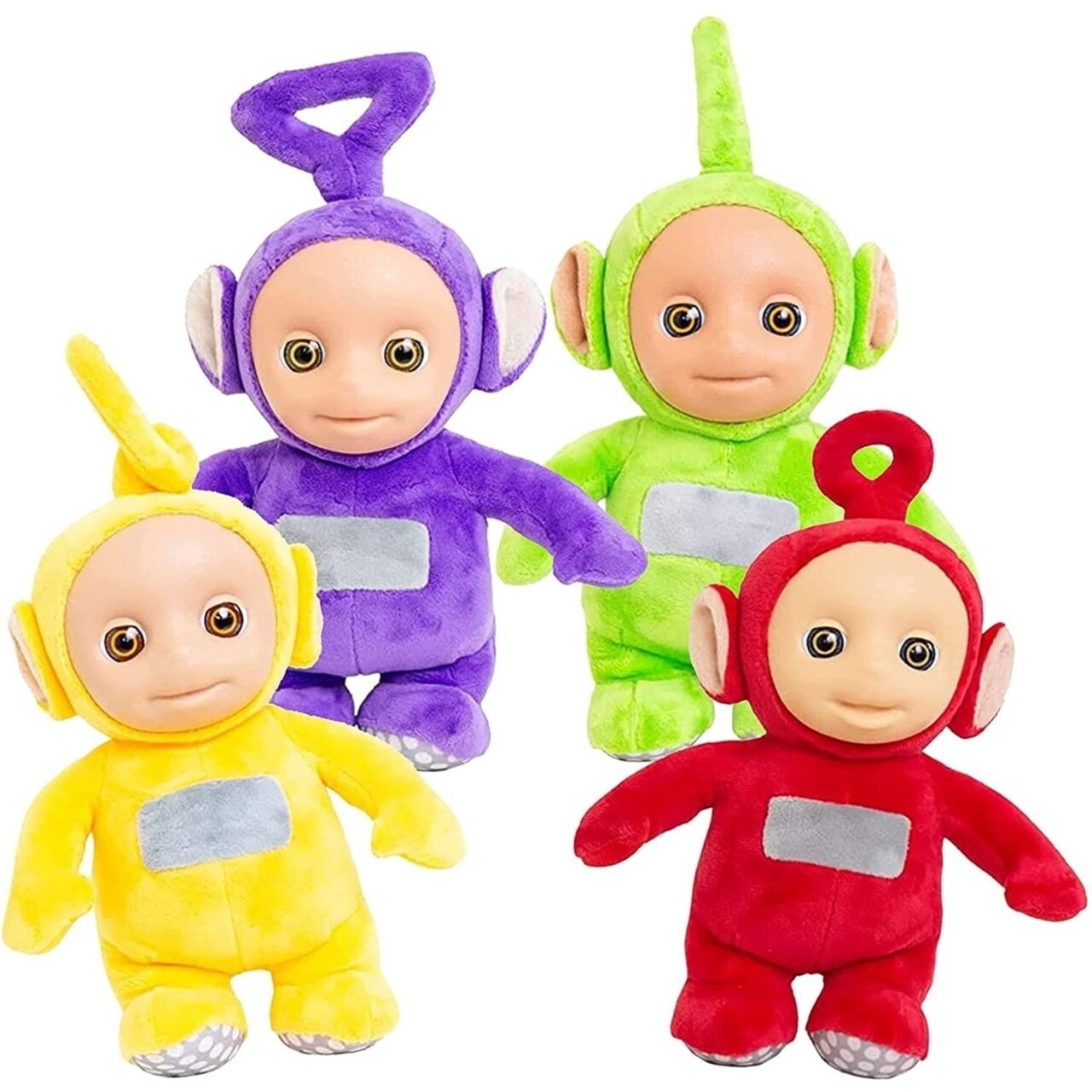 Mighty Mojo Teletubbies Talking Plush 4pk Po Laa Laa Dipsy Tinky Winky 11" Doll Set Figure